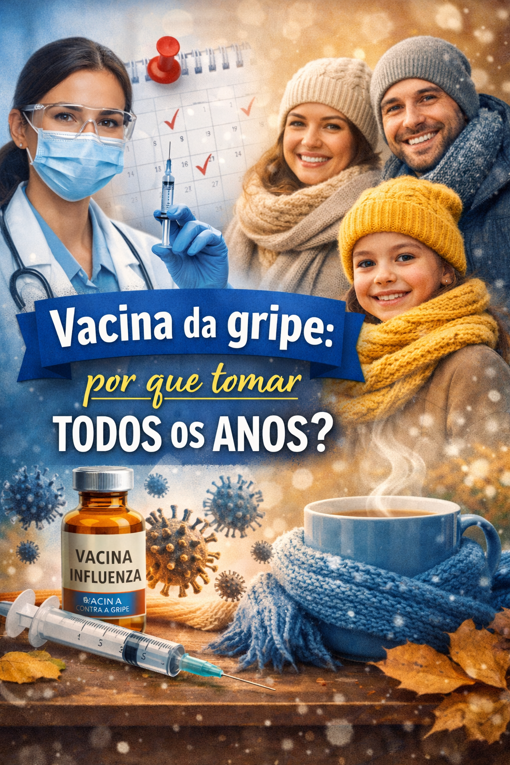 Vacina da gripe: por que tomar todos os anos?